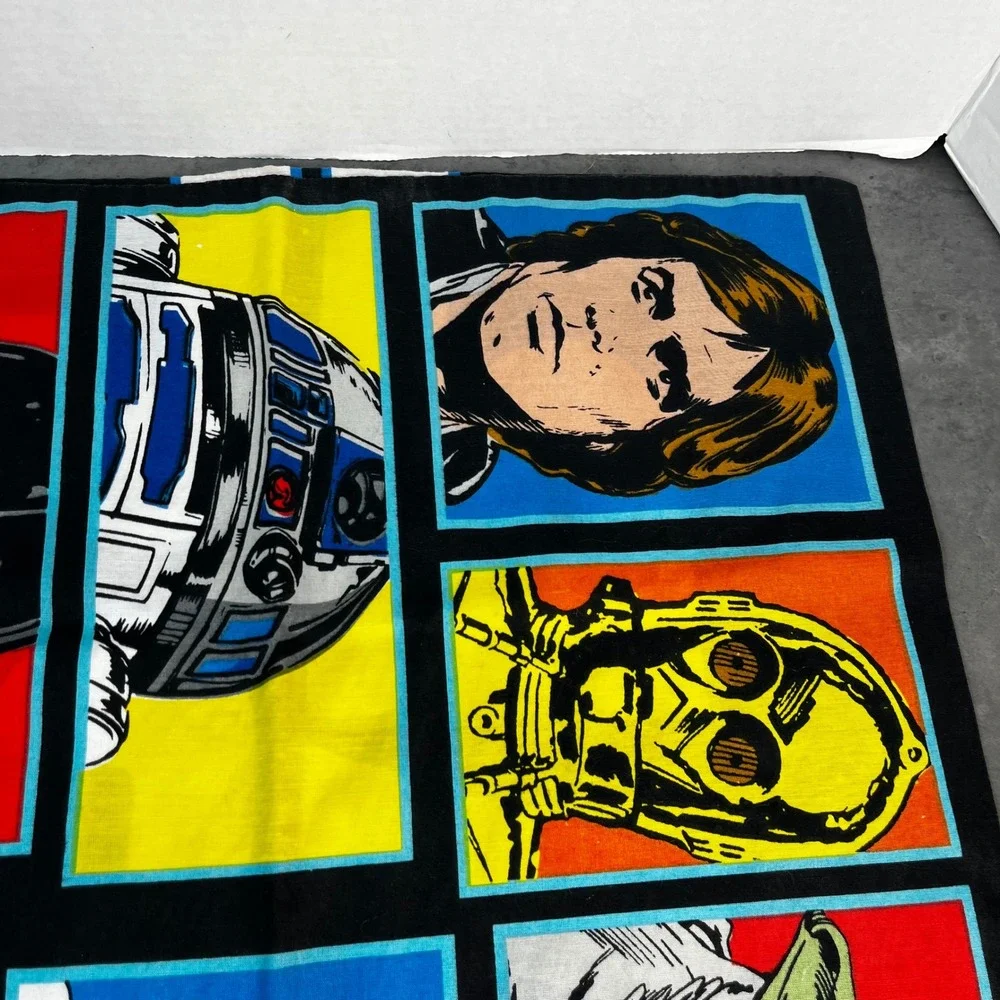 Star Wars Character Collage Pillowcase Retro Comic‎ Style Luke Vader Boba Fett